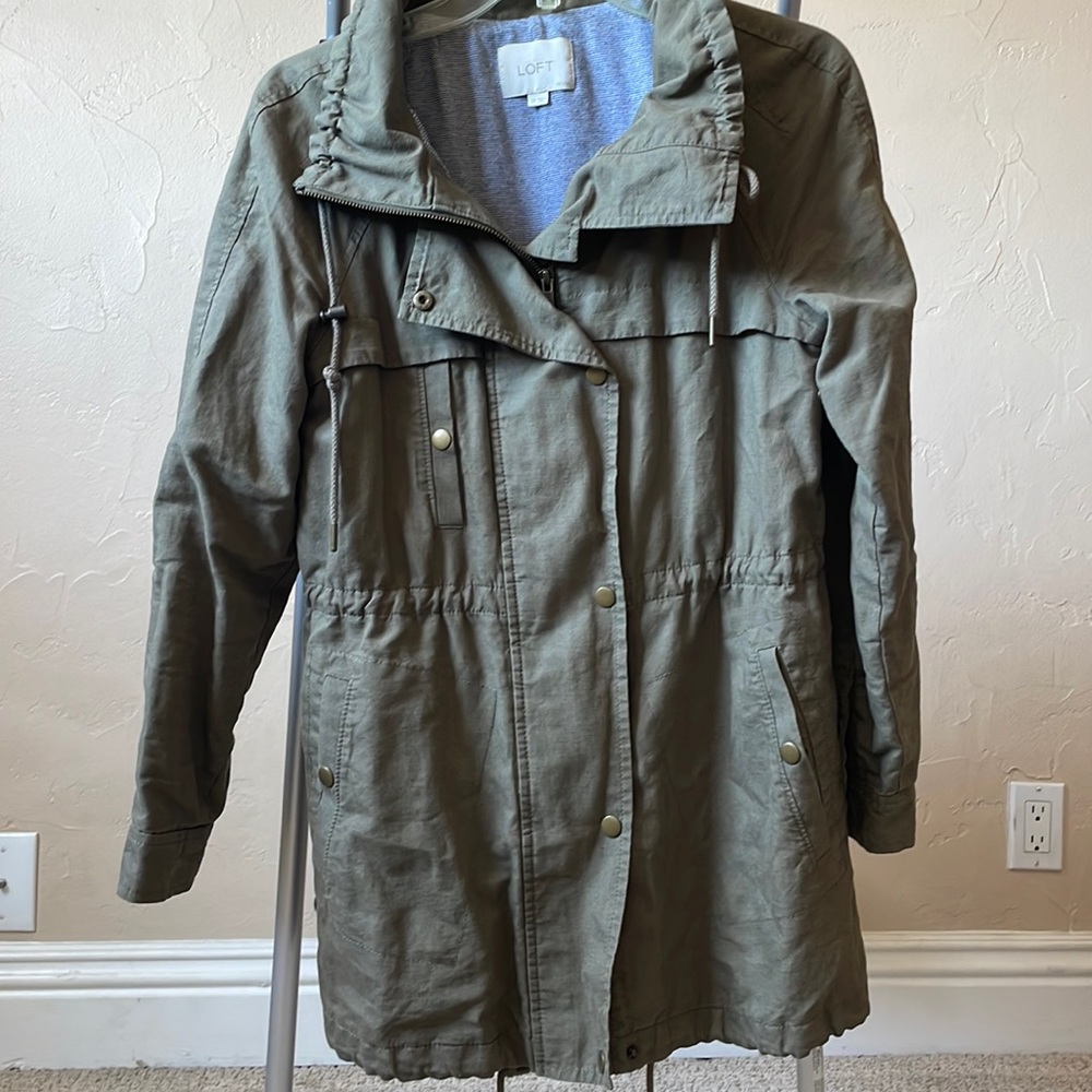 Loft green utility jacket